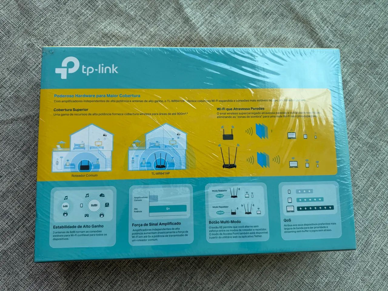 Roteador TpLink High Power 3 Antenas 8dbi 450mbps - Foto 2