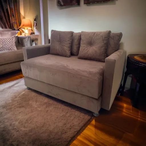 Sofá cama casal moderno e compacto para você novos de fábrica - Foto 4