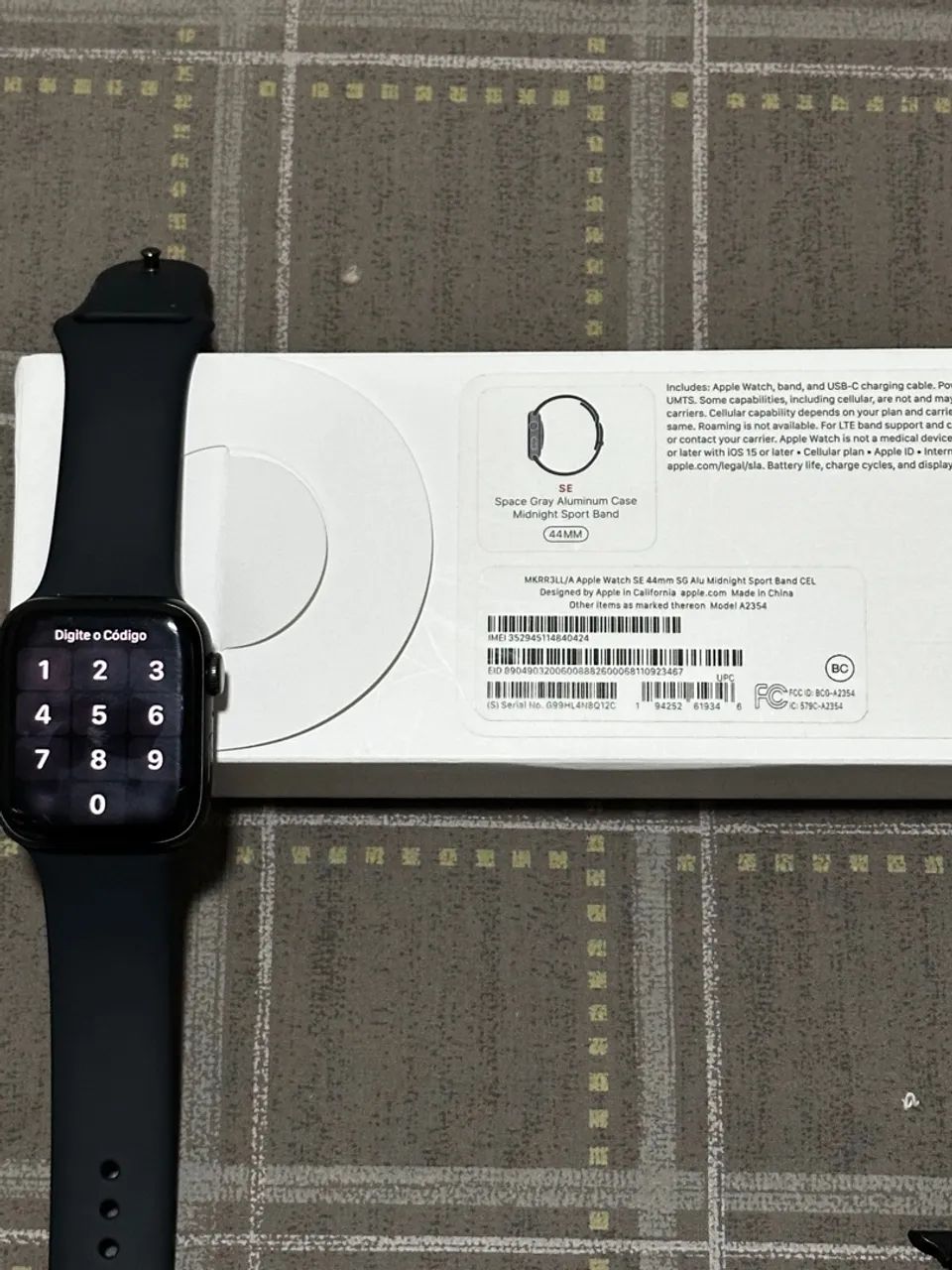 Apple Watch SE 2ª Geração (2022) - 45mm - Modelo A2354 - Cinza - Foto 4