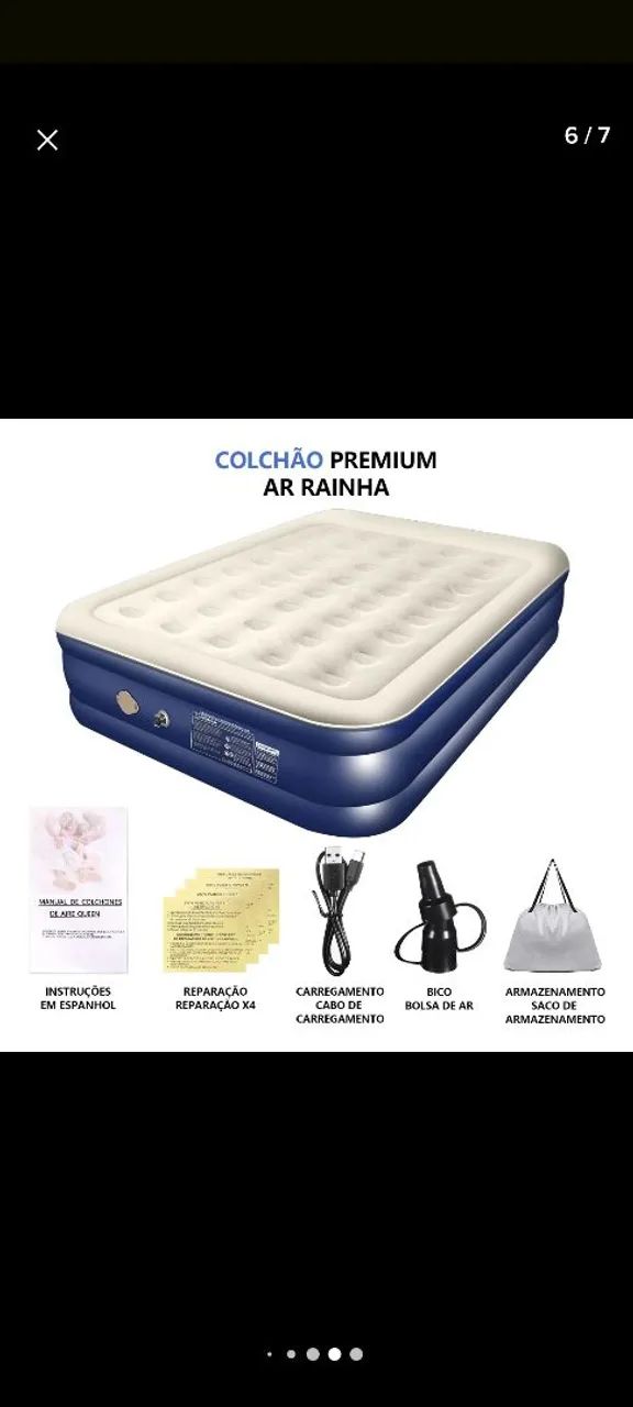 Colchão inflável automático Queen  - Foto 4