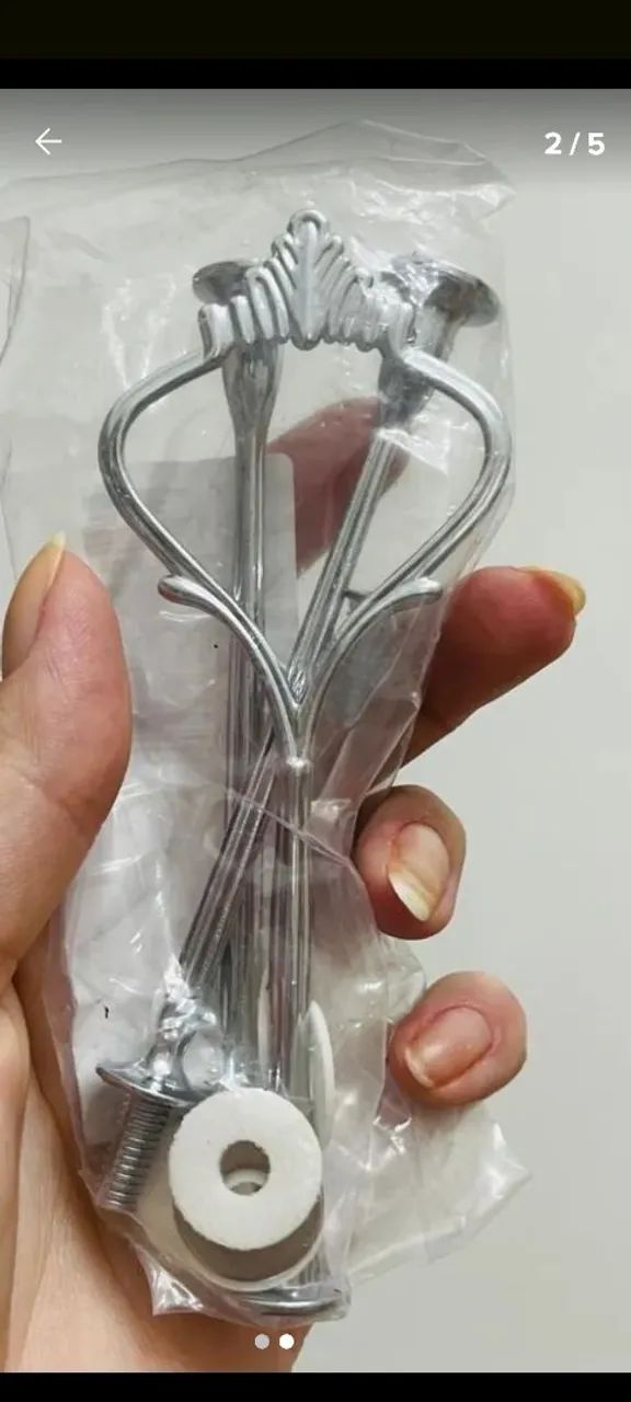 2x kit Aste suporte gancho provençal para prato festa  - Foto 4