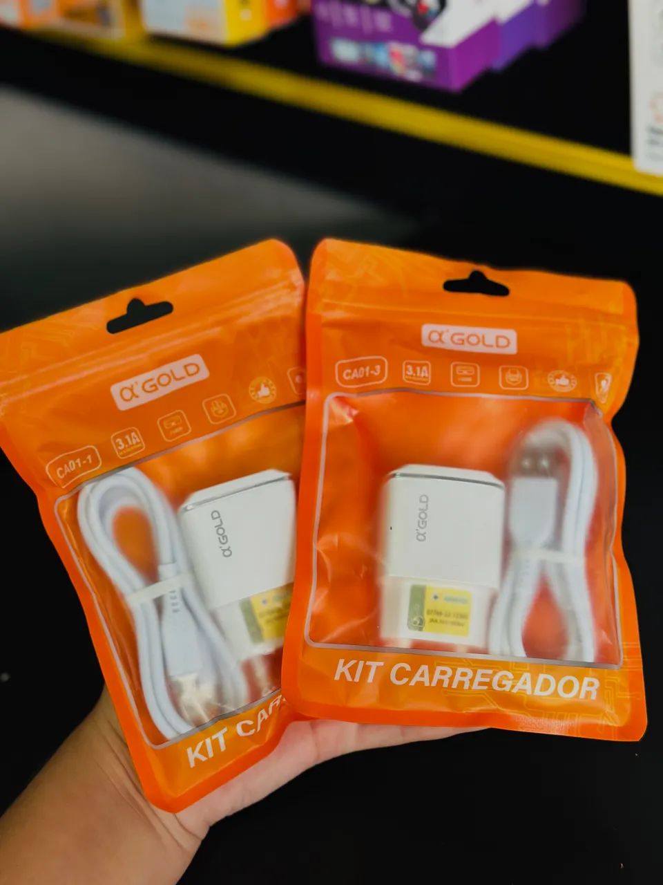 Carregador Android V8 e tipo C - Foto 2