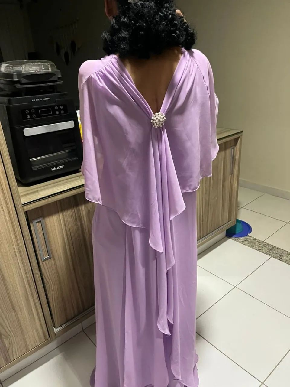 Vestido de festa lilás senhora  - Foto 3