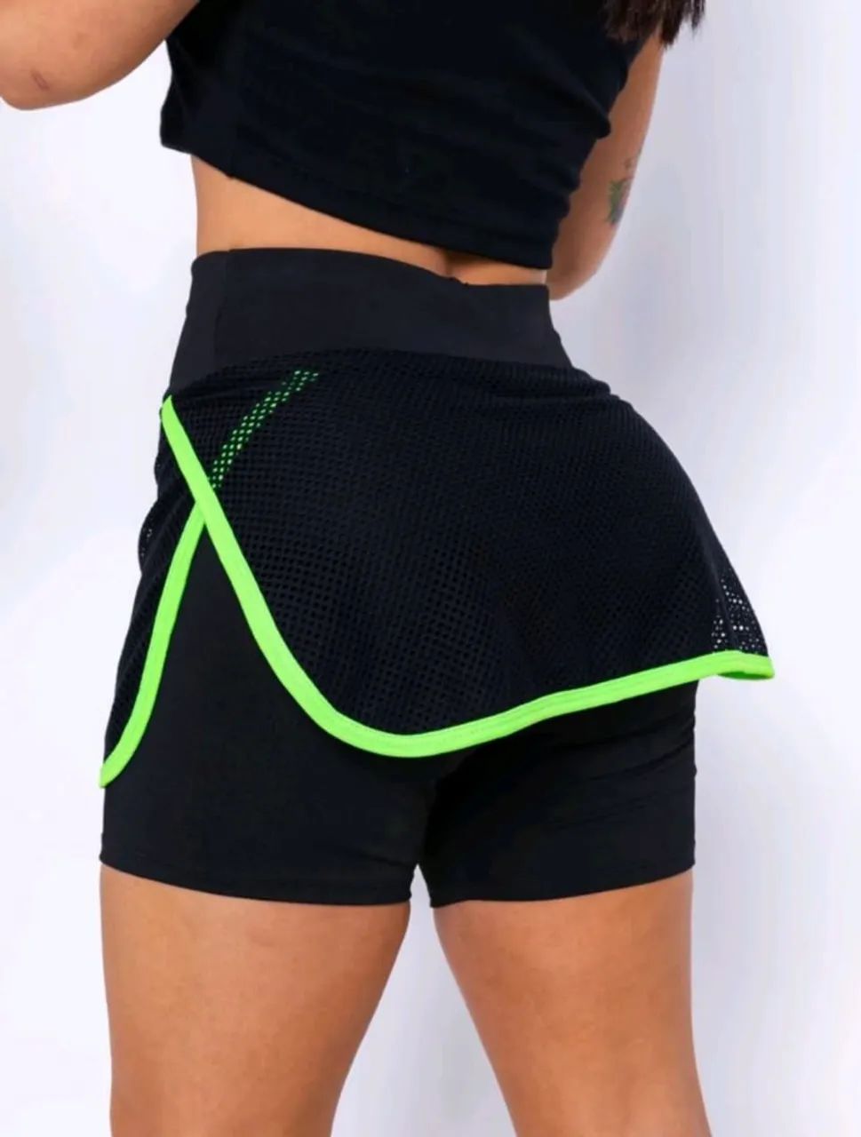 Saia de corrida com short embutido - Foto 4