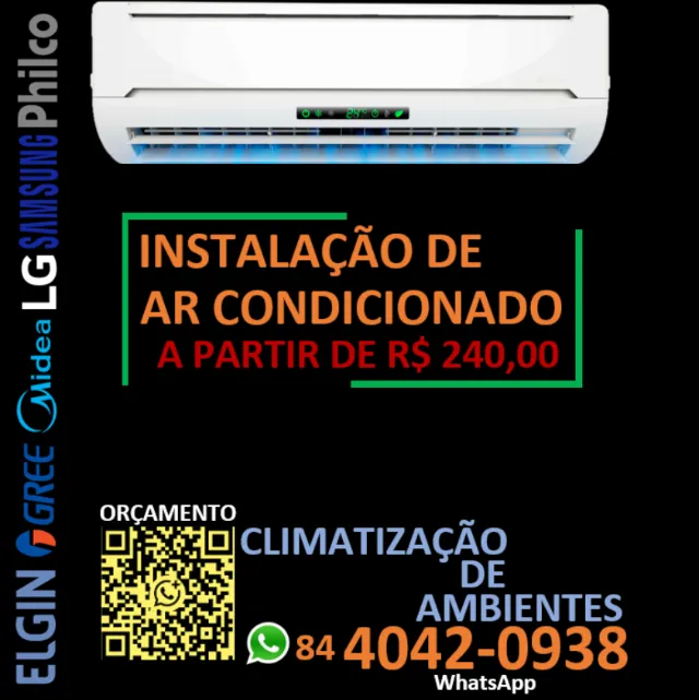 Instalação de Ar Condicionado Split a partir de R$ 240