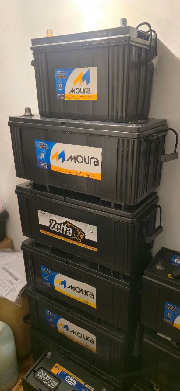 Baterias Moura e Zetta 100Ah ,150ah  e 180 AH SEMI NOVAS  - Foto 2