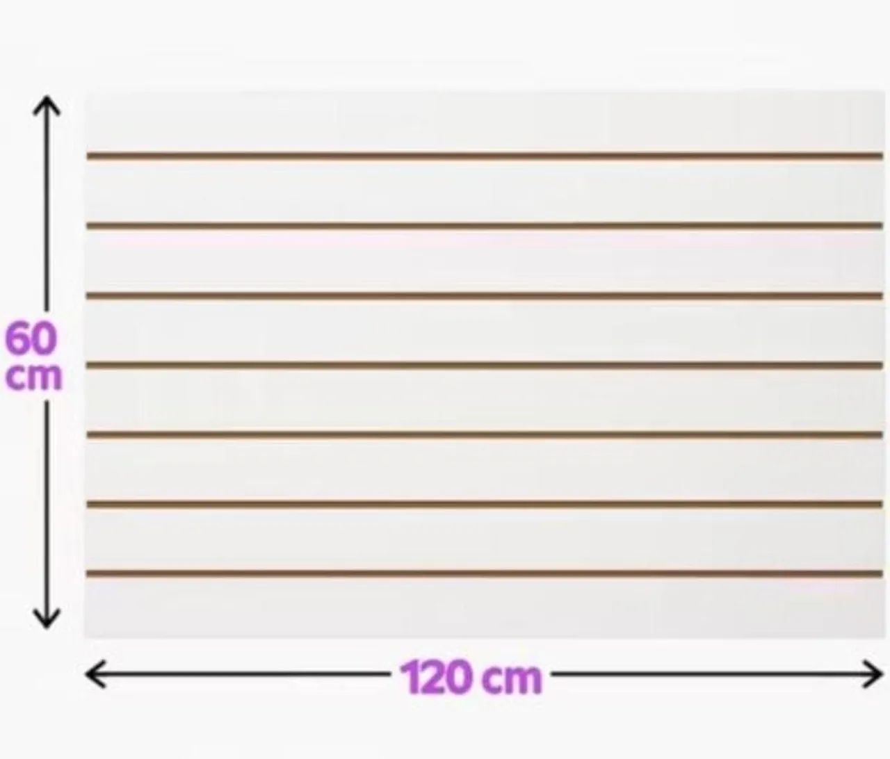 Vendo Painel Canaletado Branco 64385508387841120