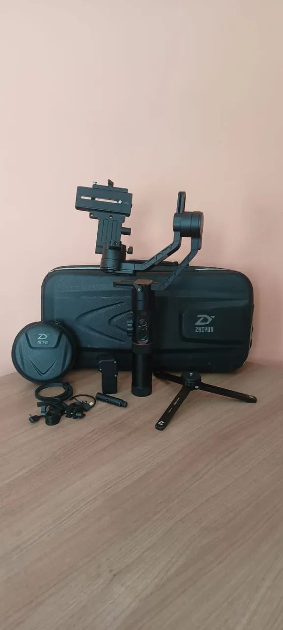 Crane 2+follow focus+ Suporte two handle+ Controle remoto para follow focus+ 3 pillhas