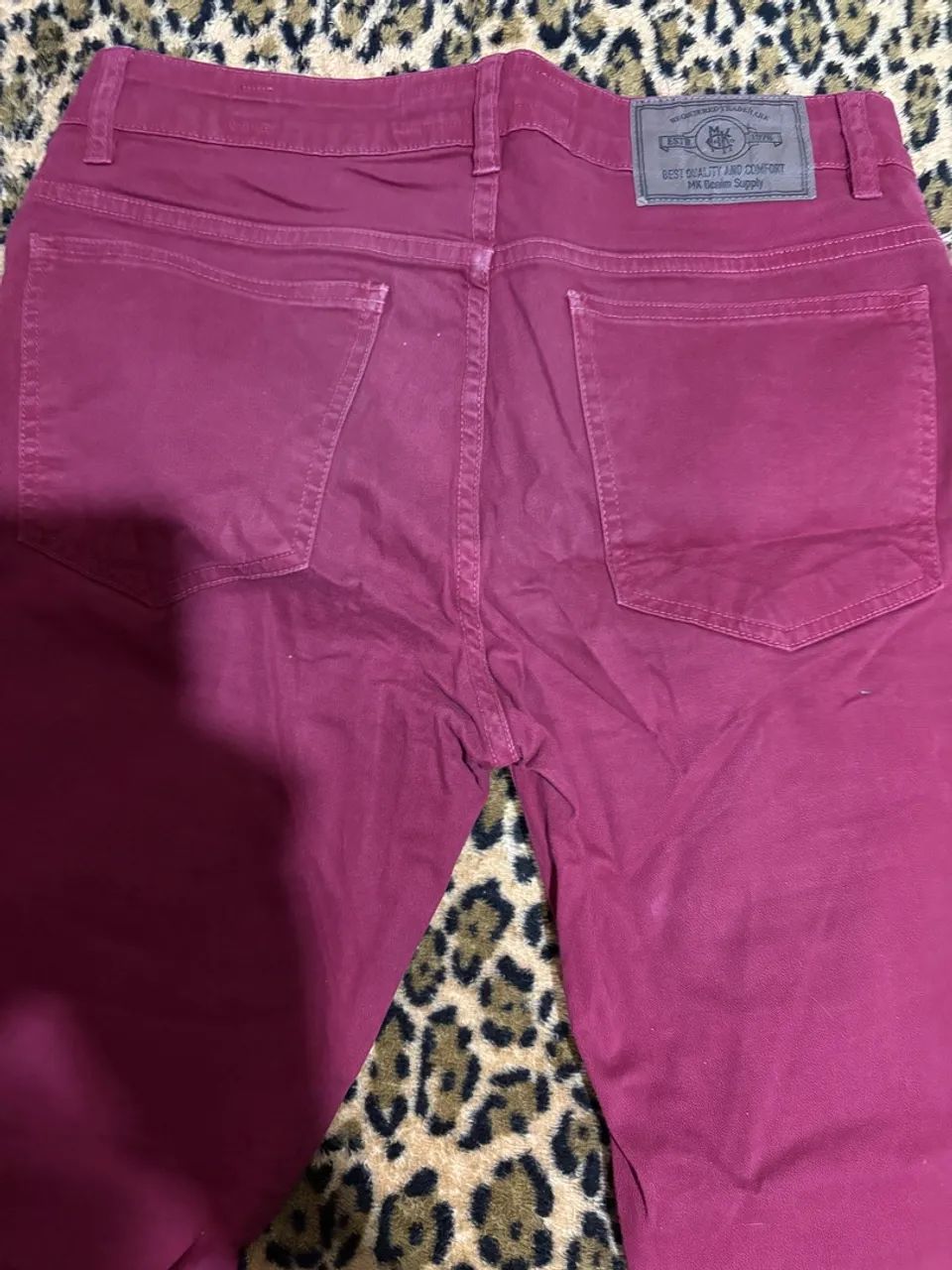 Calça vermelha masculina - Foto 2