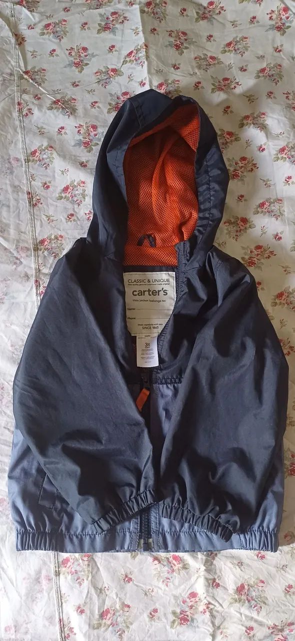 Jaqueta corta vento azul  Carter's