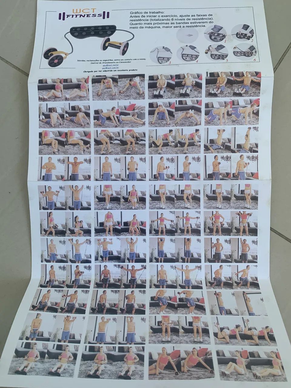 Aparelho de exercícios de alongamento Academia e Exercícios