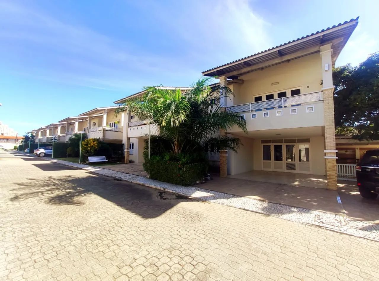 Casa duplex de condomínio fechado em fortaleza, 04 suítes, 05 vagas, varandão