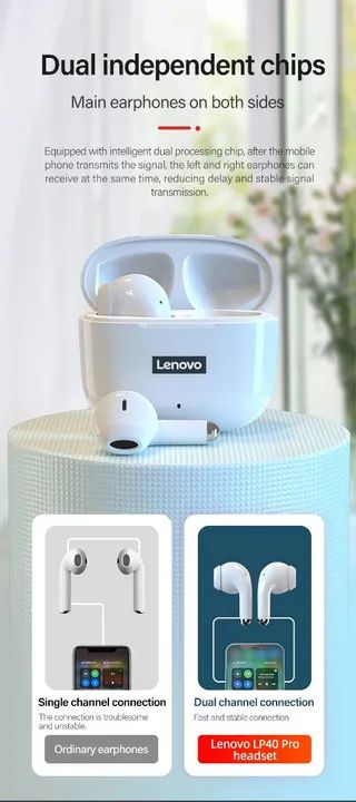 Fone de ouvido Lenovo LP 40 Pro - Foto 2