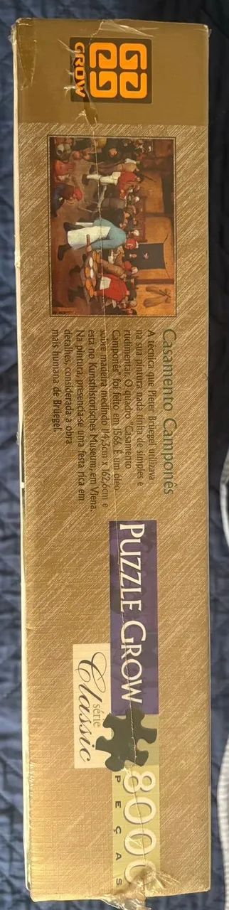 RARIDADE >>LACRADO<< Quebra-cabeça Puzzle Grow Casamento Camponês 8000 Peças - Foto 4