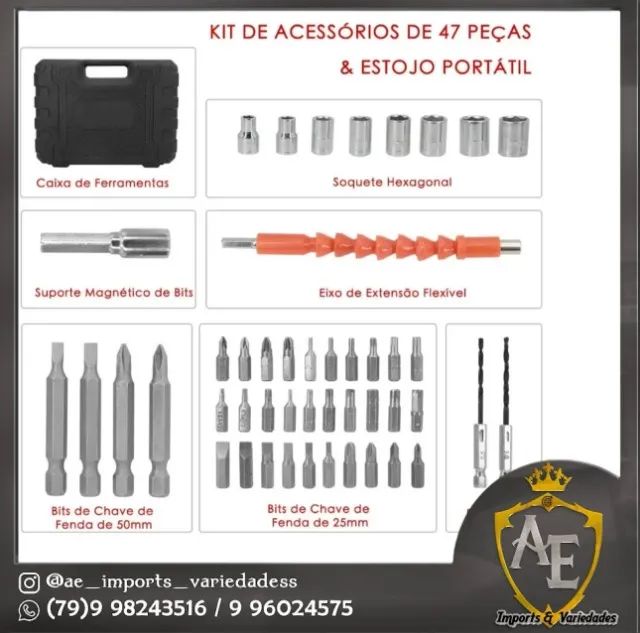 maleta parafusadeira domestica - Foto 2