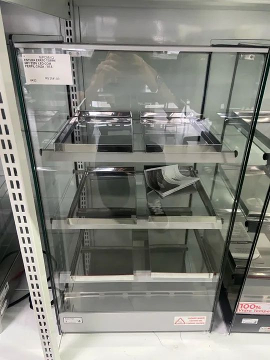 ESTUFA ERATO TORRE 6BT LED COM PERFIL CINZA - TITA  - Foto 2