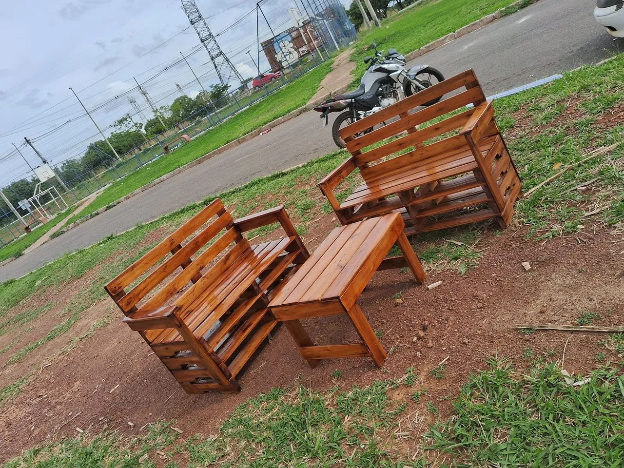 Jogo 03 peças ! Feito com pallet 463757501049098242