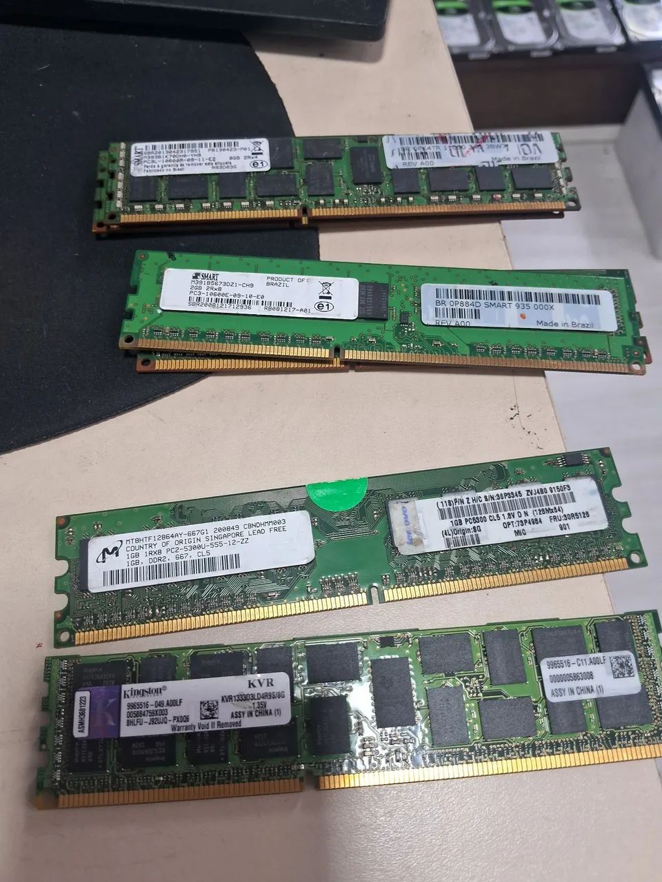 DDR1, DDR2 and DDR3 RAM memory various models64168579026433121