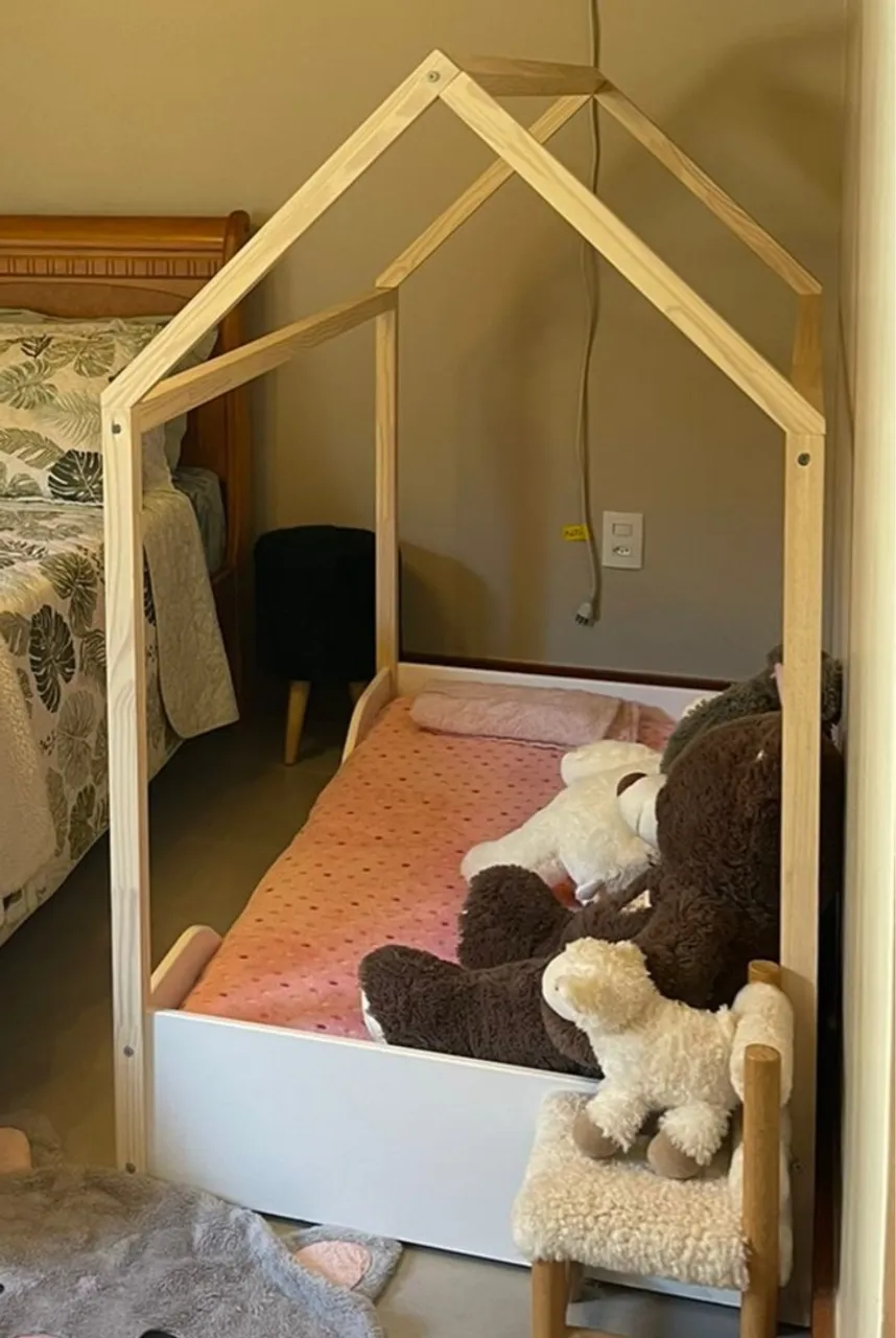 Cama Casinha Infantil - Madeira