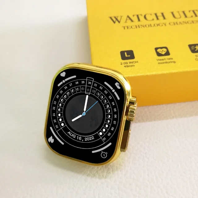 Smartwatch C9 Ultra Gold Edition Com 3 Pulseiras Lacrado