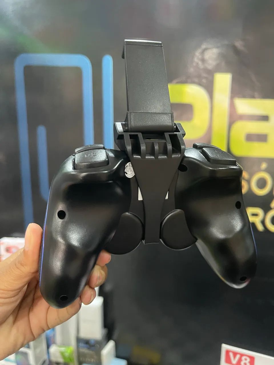 Controle Sem Fio Altomex Azul Bluetooth Para Celular Android iOS e PS3 - Foto 4