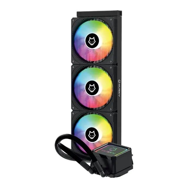 Water Cooler Husky Freezy, Iluminação ARGB, 360mm, AMD e Intel, Preto - HWT300PT - Foto 4