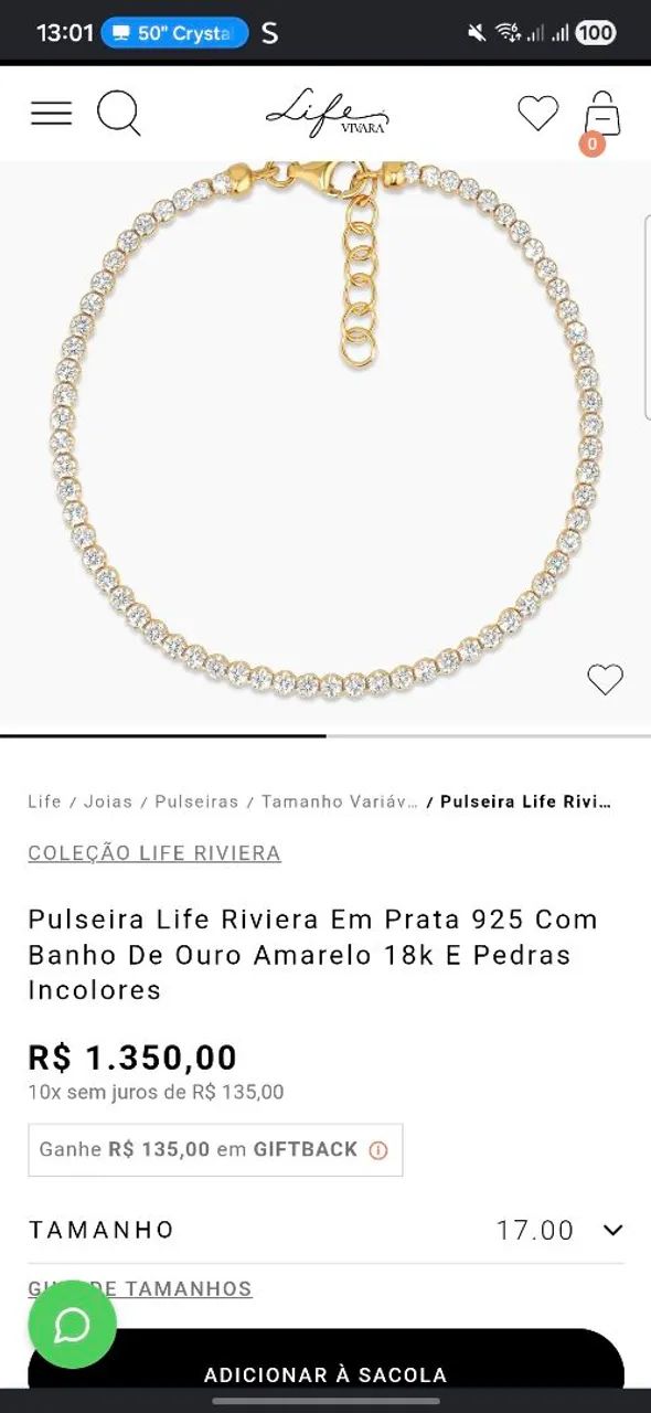 Pulseira vivara life reviera - Foto 4