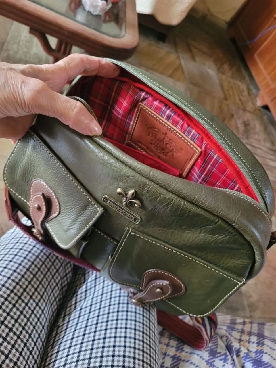 Bolsa Black Hold Verde Oliva (Couro) - Foto 3