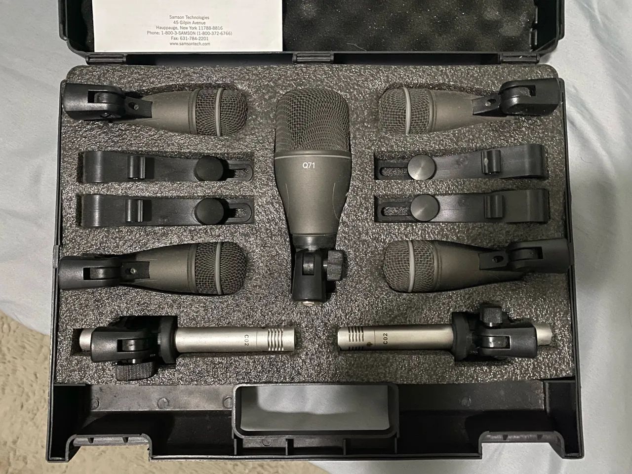 Kit Microfone Samson DK707 para Bateria Acústica (7 peças) - Foto 2