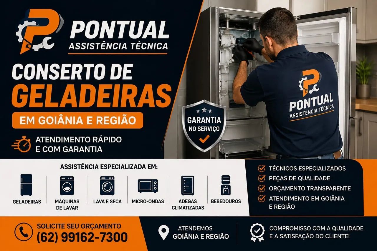 Conserto de geladeira e máquina de lavar roupa 