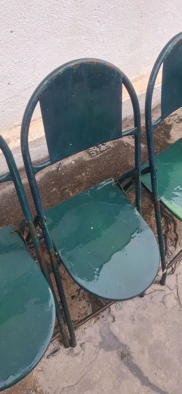 Cadeira de ferro para bar dobrável  - Foto 3
