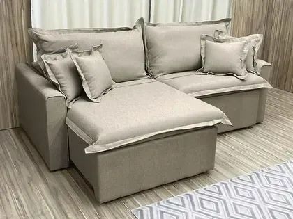 Sofá Cama 3 Lugares em Linho Retrátil e Reclinável - Foto 2