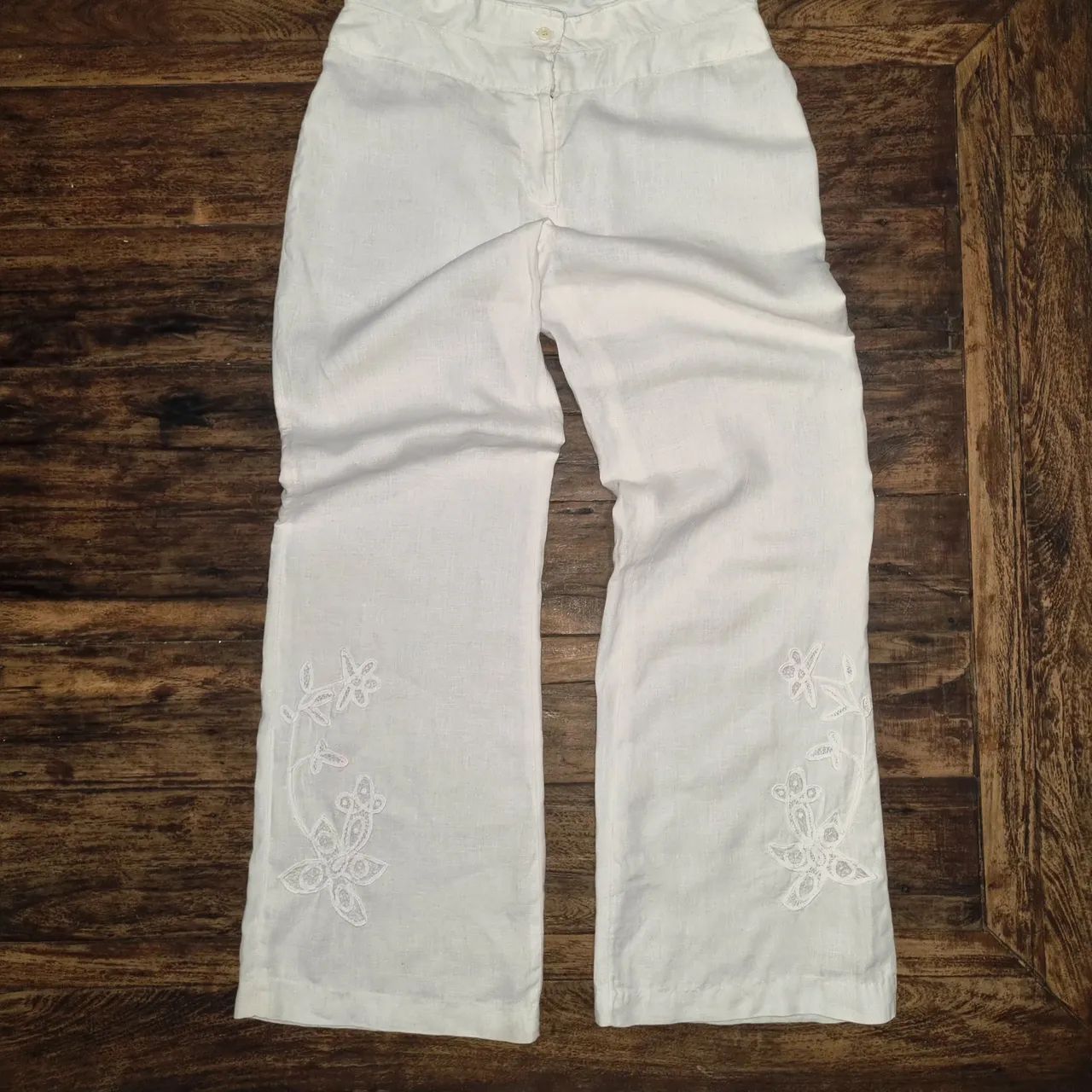 Conjunto praia top e calça  pantalona linho - Foto 5