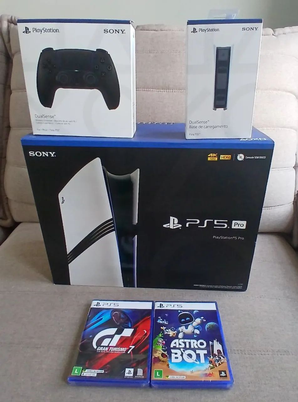 Playstation 5 Pro com leitor com nota fiscal e garantia 