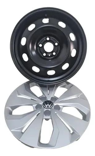 Roda aço aro 16 + Calota original T cross sense
