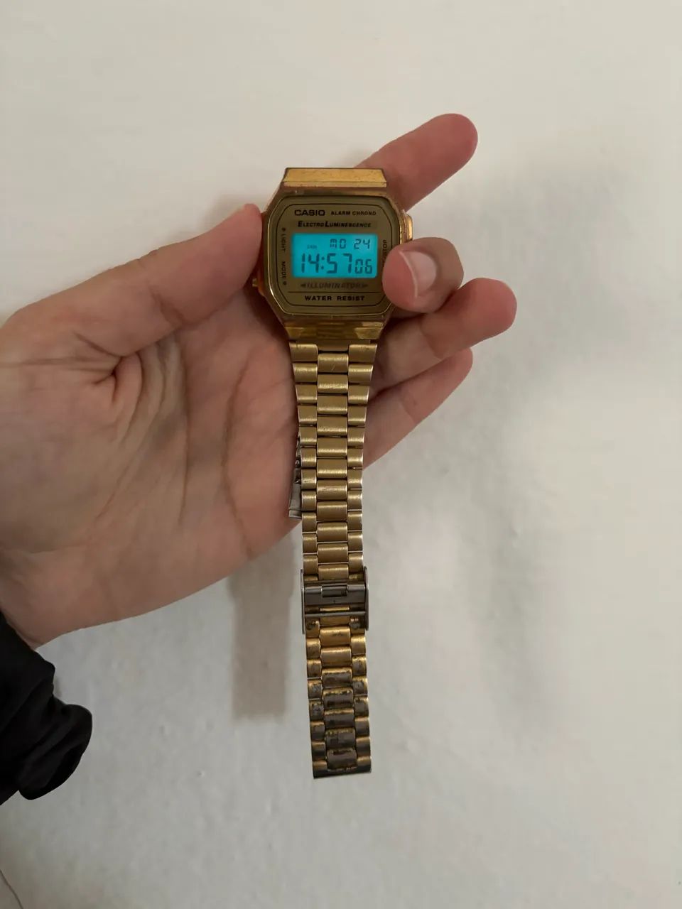 Relógio Casio Vintage Dourado - Original - Foto 2