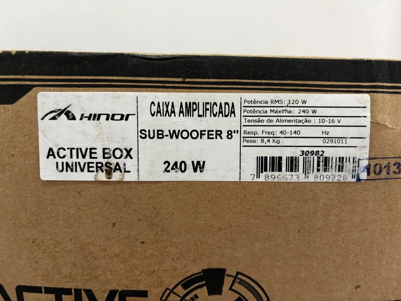 Caixa Amplificada 240w subwoofer 8? Active Box Hinor - Foto 4