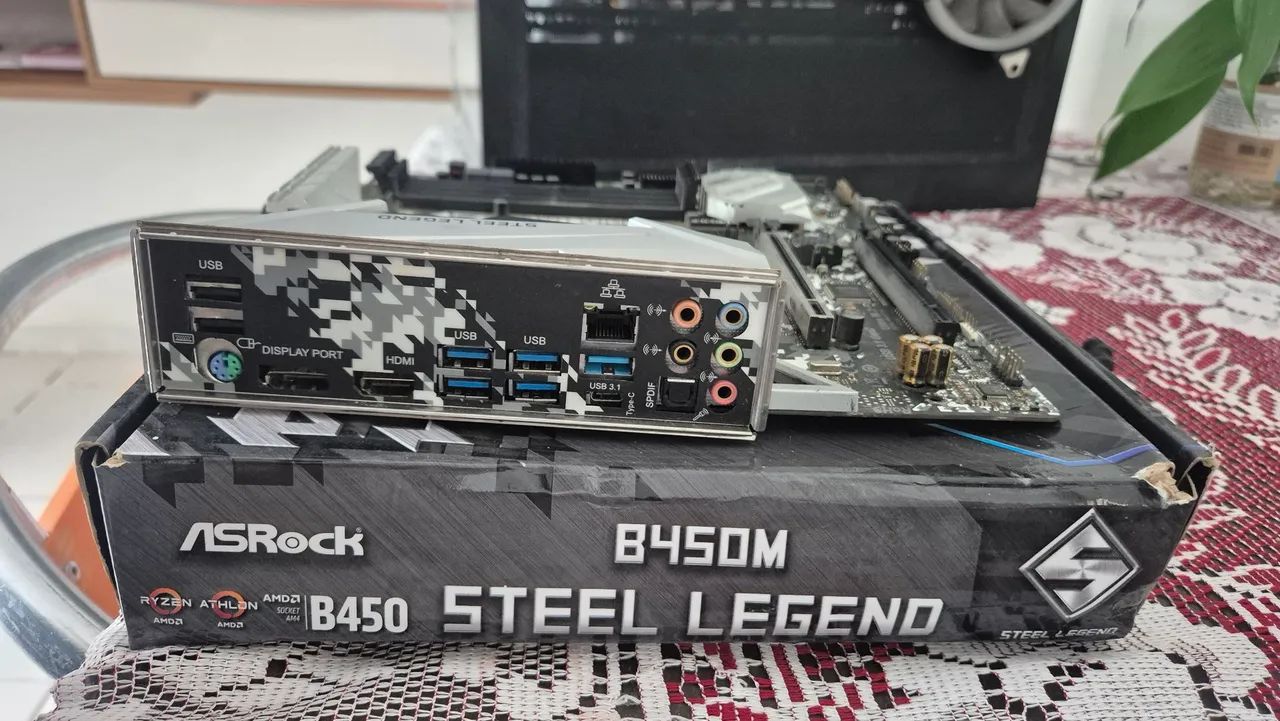 Placa mãe B450m Steal legend Asrock - Foto 2