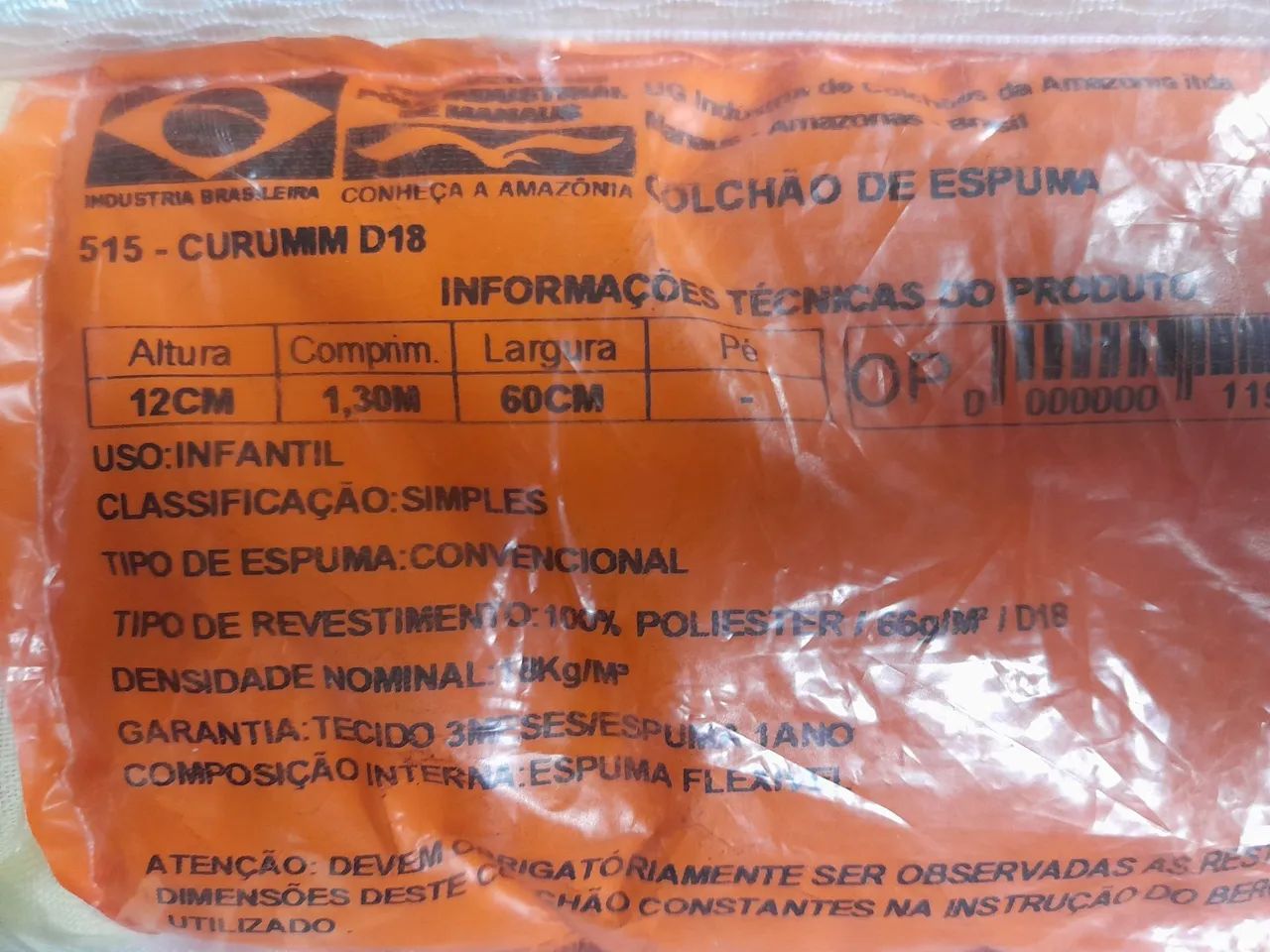 Vende se colchão infantil semi novo 130.rs - Foto 4