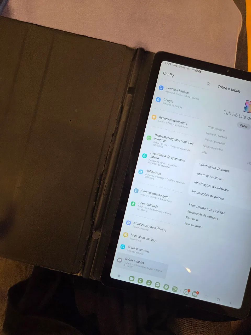 TABLET S6 LITE SAMSUMG 64GB 4GB DE RAM COM CAPA E CANETA - Foto 3
