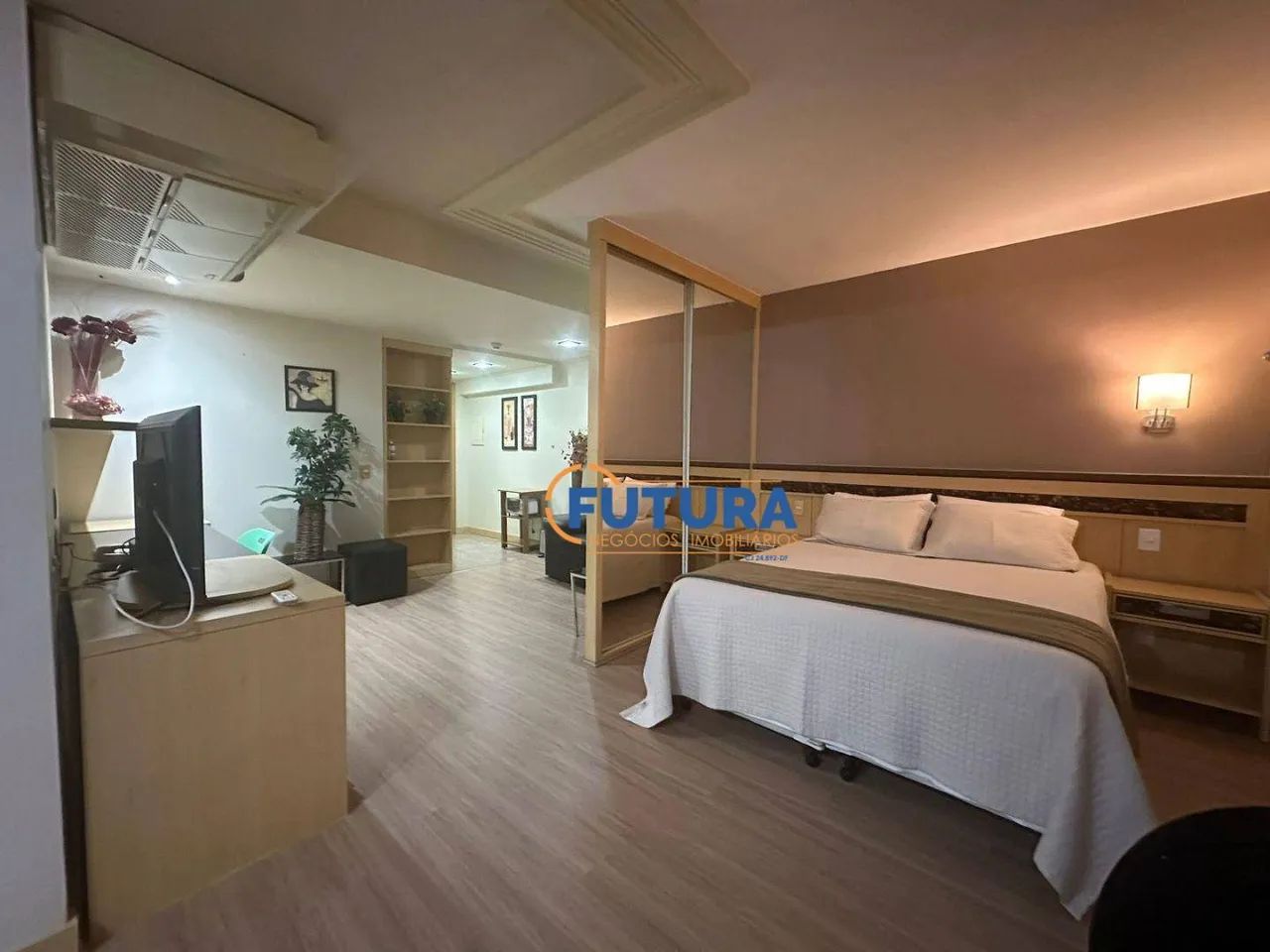 Flat 100% Mobiliado com 38M2 no Lets Asa Norte, - Foto 4