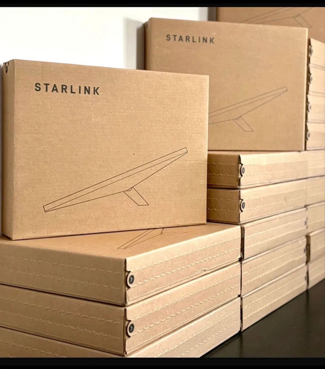 Antena starlink via satélite 