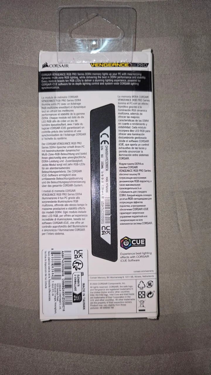 Memoria Ram Corsair DDR4 8GB 3200MHZ VENGEANCE PRO RGB - Foto 4