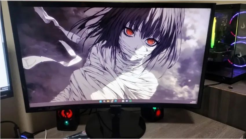 Monitor gamer curvo Samsung 24 polegadas