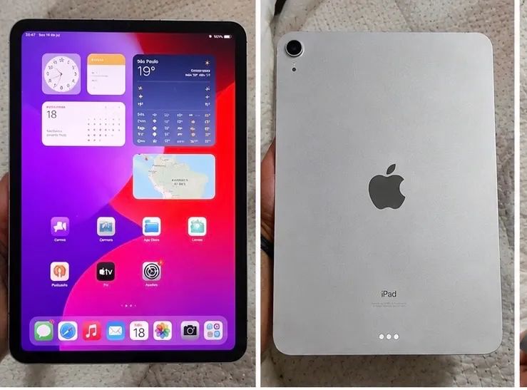 iPad A16 256GB Cellular Prata | 21 Ciclos | Garantia Apple