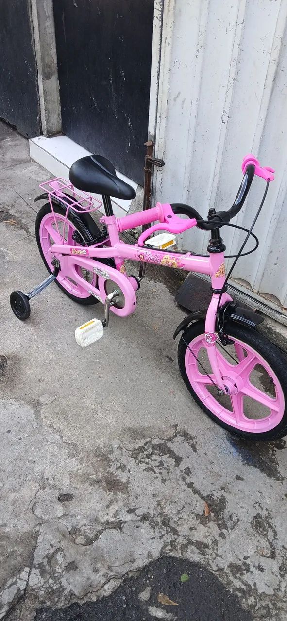 Bicicleta aro 16 cor rosa  - Foto 4