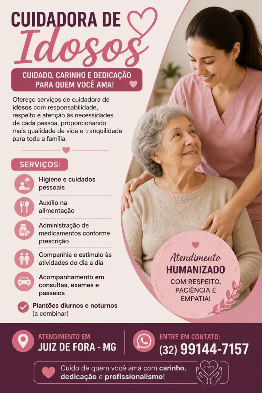 Cuidadora de Idosos Juiz de fora