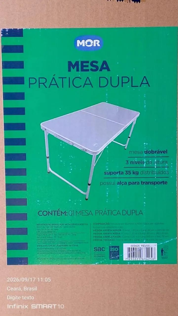 Mesa dobrável  - Foto 4