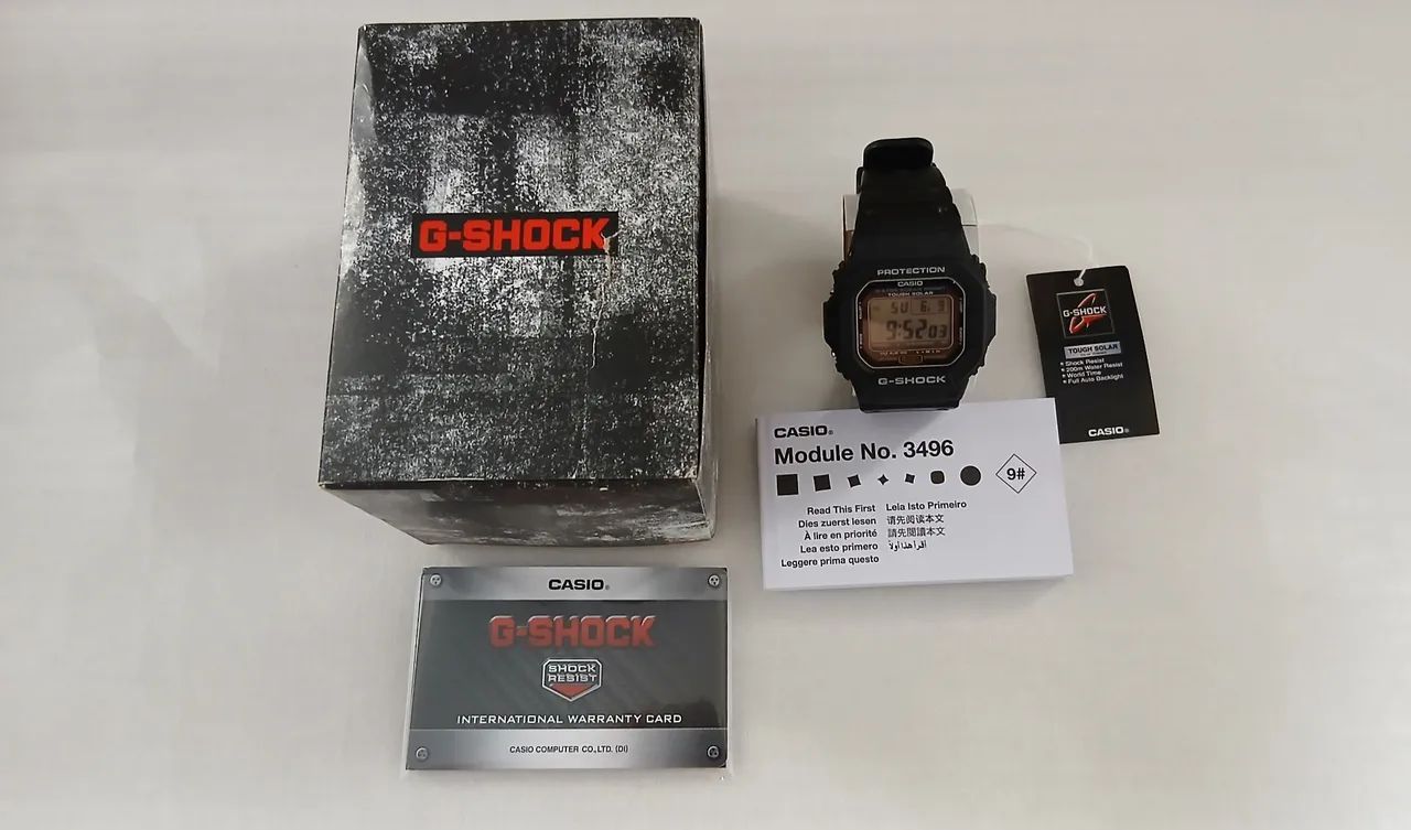 CASIO G-SHOCK G-5600UE-1DR TOUGH SOLAR ORIGINAL | NOVO + GARANTIA <br> - Foto 5