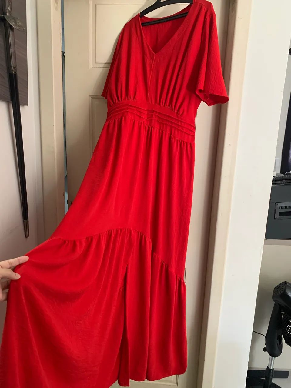 Vestido longo vermelho - Foto 4